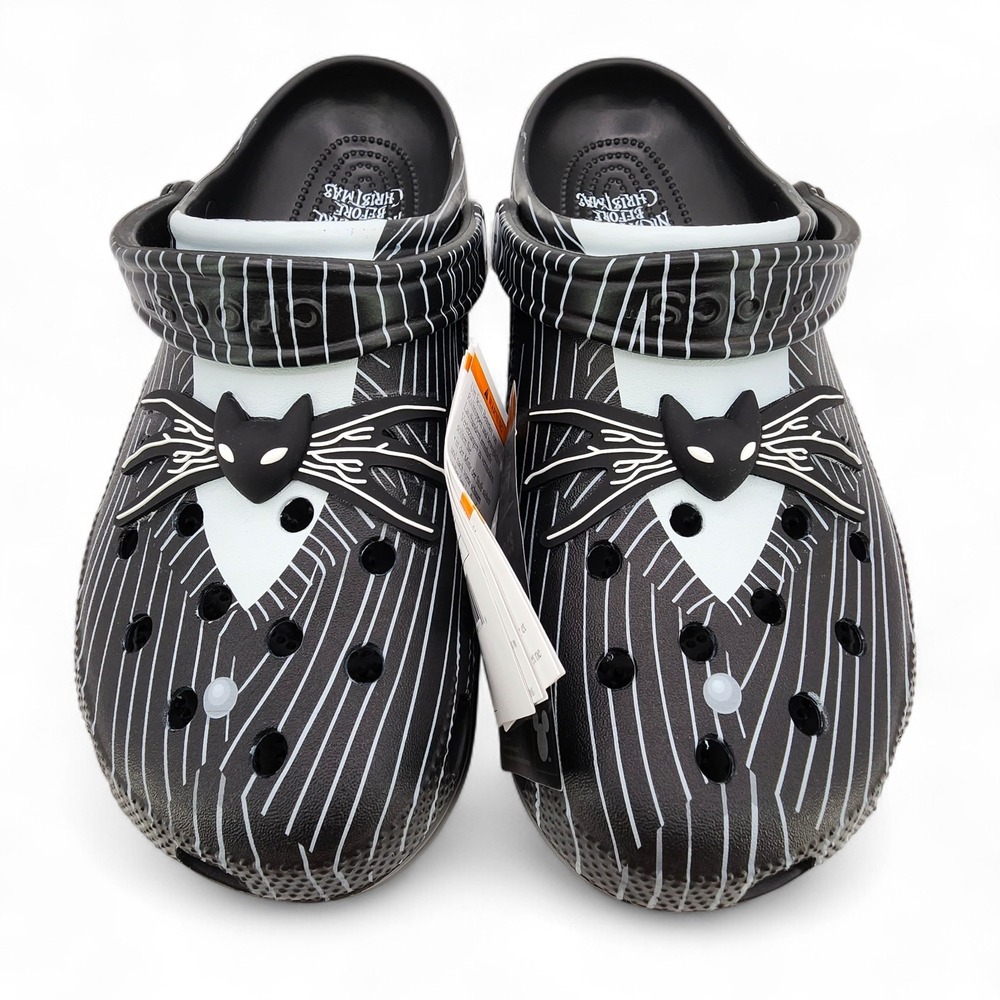 Crocs Nightmare Before Christmas Mens Size 10 Classic‎ Clog Jack Skellington NEW